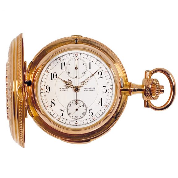German repeating watch with chronograph and counter Circa 1894