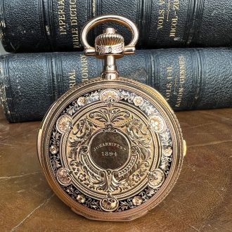 German repeating watch with chronograph and counter Circa 1894