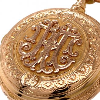 German repeating watch with chronograph and counter Circa 1894