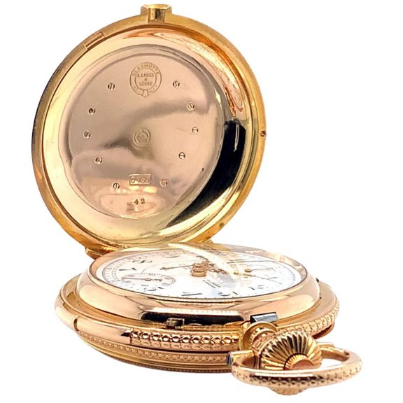 German repeating watch with chronograph and counter Circa 1894 German repeating watch with chronograph and counter Circa 1894