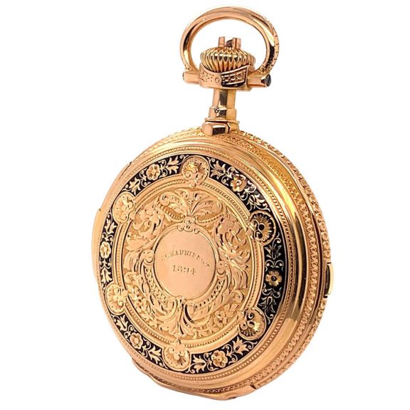 German repeating watch with chronograph and counter Circa 1894 German repeating watch with chronograph and counter Circa 1894