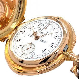 German repeating watch with chronograph and counter Circa 1894