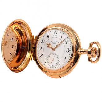 German gold minute repeating full hunter watch Circa 1900