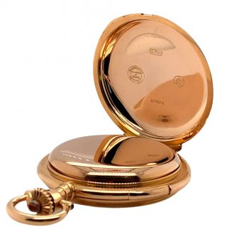 German gold minute repeating full hunter watch Circa 1900