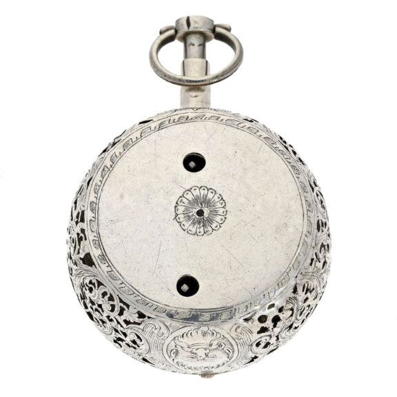 Heavy German silver double cased pocket watch Circa 1730 Heavy German silver double cased pocket watch Circa 1730