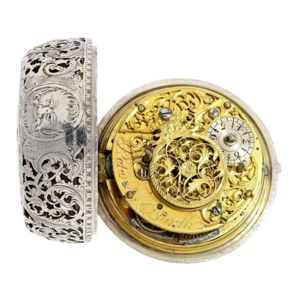 Heavy German silver double cased pocket watch Circa 1730 Heavy German silver double cased pocket watch Circa 1730