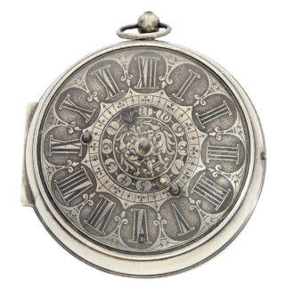 Heavy French silver verge with mock pendulum Circa 1700