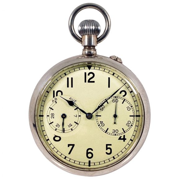 German open faced deck watch with 35h power reserve Circa 1944 German open faced deck watch with 35h power reserve Circa 1944