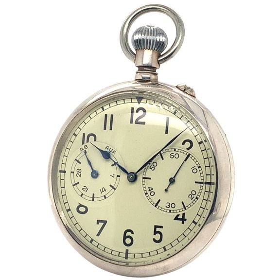 German open faced deck watch with 35h power reserve Circa 1944 German open faced deck watch with 35h power reserve Circa 1944