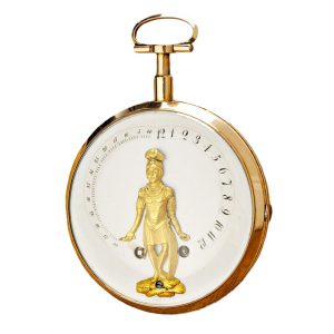 Swiss gold watch with “Bras en l’air” indication Circa 1820