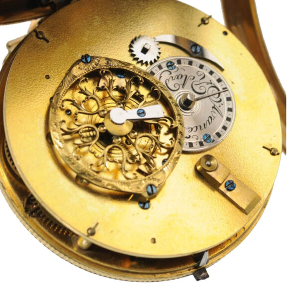 Swiss gold watch with “Bras en l’air” indication Circa 1820 Swiss gold watch with “Bras en l’air” indication Circa 1820