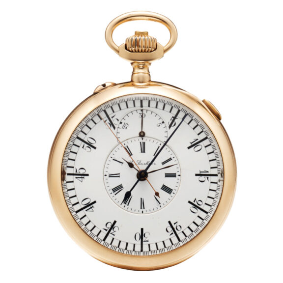 Swiss gold split seconds chronograph with recorder Circa 1907