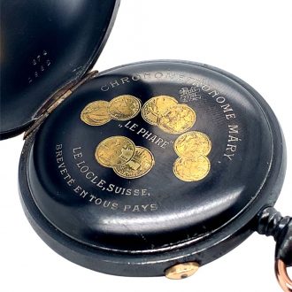 Swiss chronograph metronome military march clock Circa 1900 Swiss chronograph metronome military march clock Circa 1900