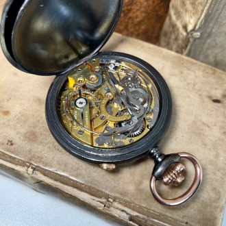 Swiss chronograph metronome military march clock Circa 1900 Swiss chronograph metronome military march clock Circa 1900