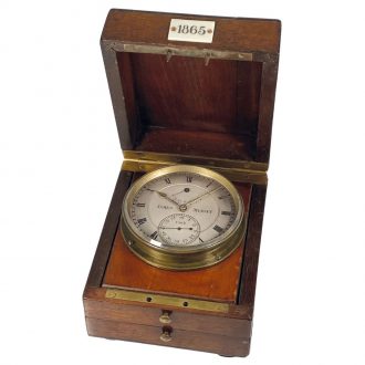 Swiss deck watch with power reserve indication Circa 1885