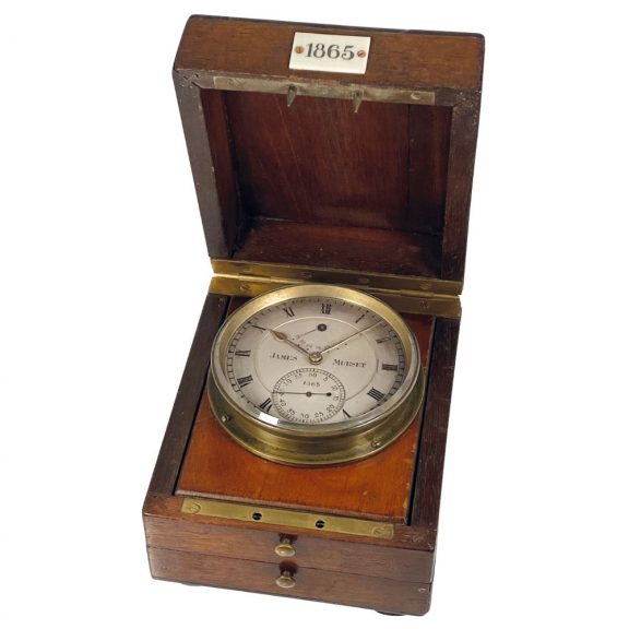 Swiss deck watch with power reserve indication Circa 1885