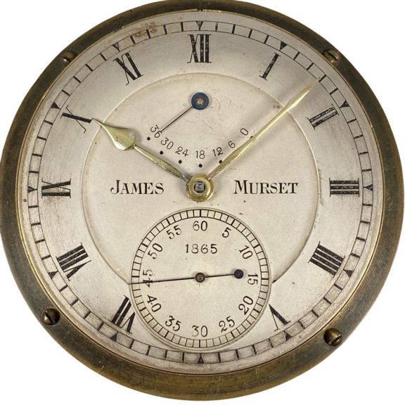 Swiss deck watch with power reserve indication Circa 1885 Swiss deck watch with power reserve indication Circa 1885