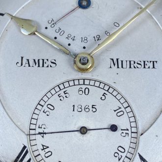 Swiss deck watch with power reserve indication Circa 1885