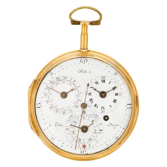 German astronomical cylinder watch with calendar Circa 1800 German astronomical cylinder watch with calendar Circa 1800