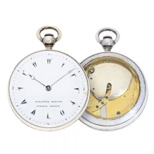 English silver cylinder watch for Ottoman market Circa 1800