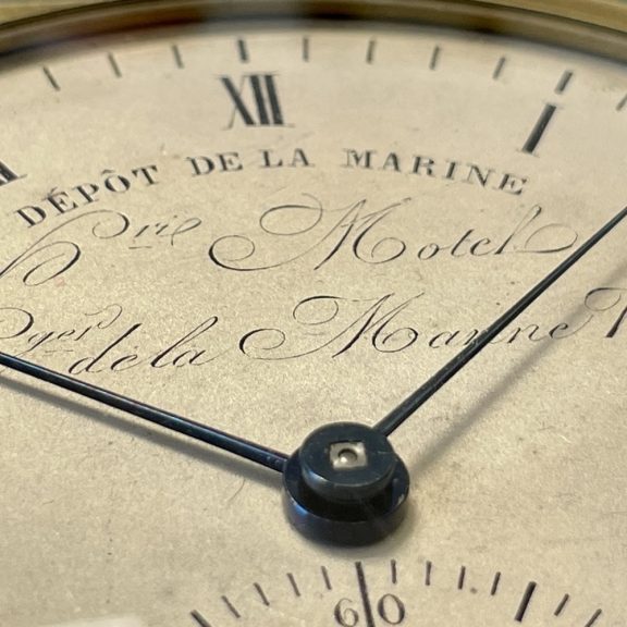 French chronometer with pivoted detent escapement Circa 1828 French chronometer with pivoted detent escapement Circa 1828