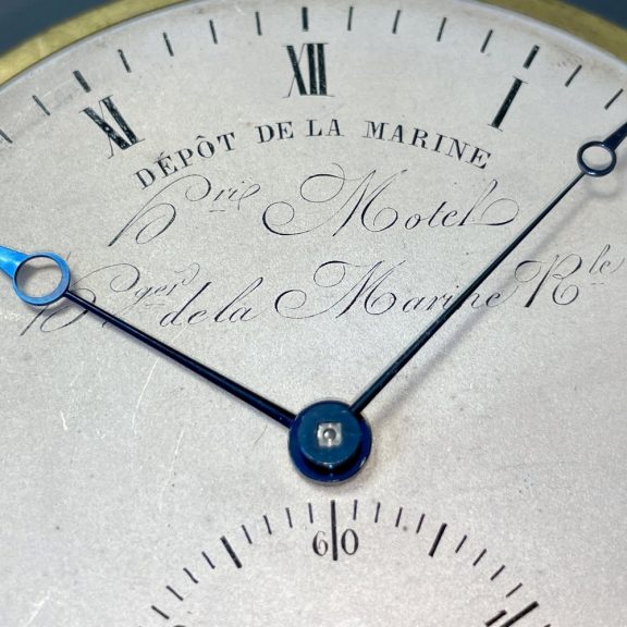 French chronometer with pivoted detent escapement Circa 1828 French chronometer with pivoted detent escapement Circa 1828