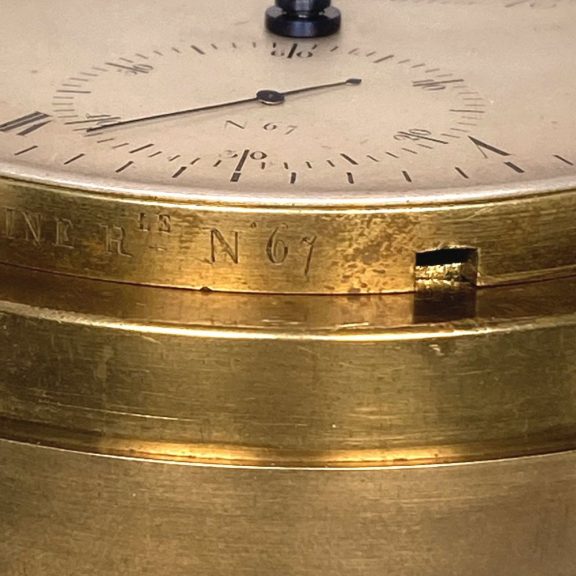 French chronometer with pivoted detent escapement Circa 1828 French chronometer with pivoted detent escapement Circa 1828