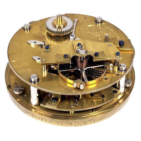 French chronometer with pivoted detent escapement Circa 1828 French chronometer with pivoted detent escapement Circa 1828