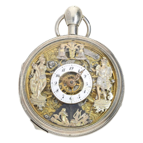 Repeater with Jacquemarts and erotic automaton Circa 1810