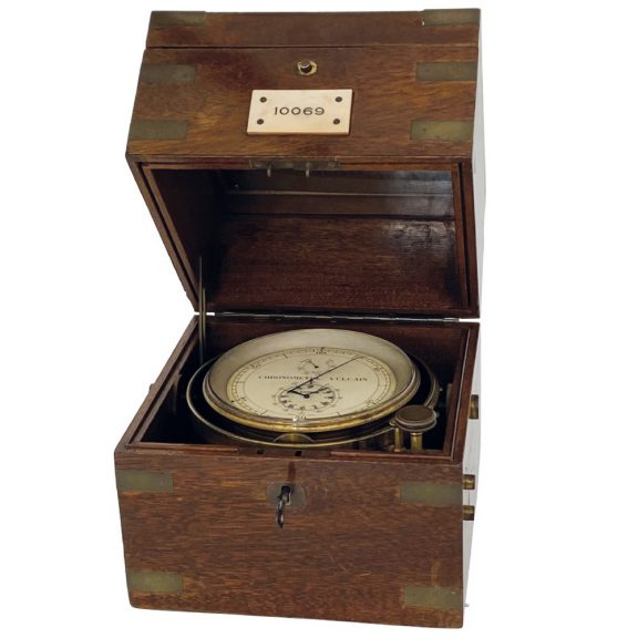 Rare Swiss deck chronometer with 52h power reserve Circa 1930
