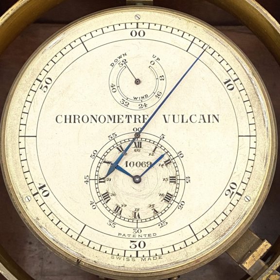 Rare Swiss deck chronometer with 52h power reserve Circa 1930 Rare Swiss deck chronometer with 52h power reserve Circa 1930
