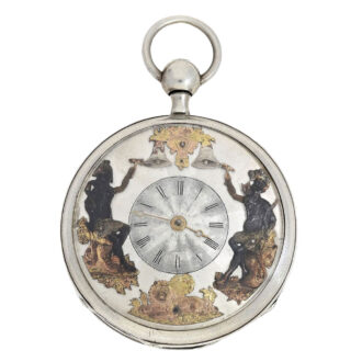Swiss silver watch with figured automaton "Africa" Circa 1820 Swiss silver watch with figured automaton "Africa" Circa 1820