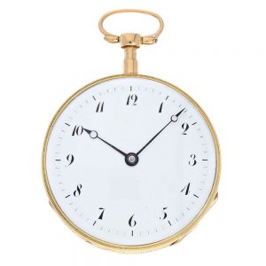 Exquisite Swiss gold repeater with hourly music Circa 1820