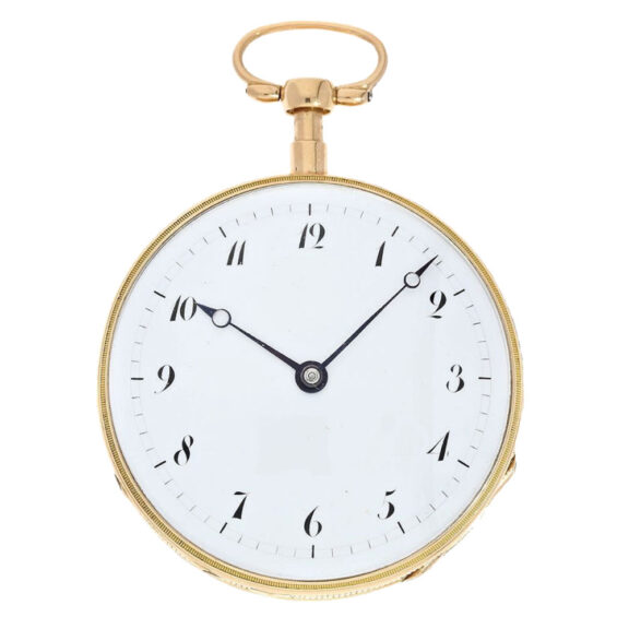 Exquisite Swiss gold repeater with hourly music Circa 1820