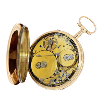Exquisite Swiss gold repeater with hourly music Circa 1820