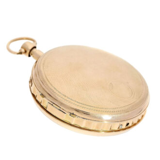 Swiss gold cylinder watch with hourly music Circa 1820