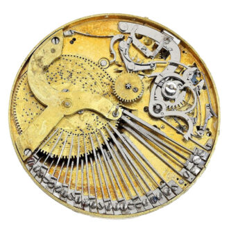 Swiss gold cylinder watch with hourly music Circa 1820