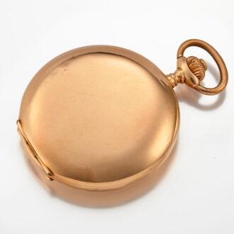 Gold hunting case pocket watch System Glashütte Circa 1900