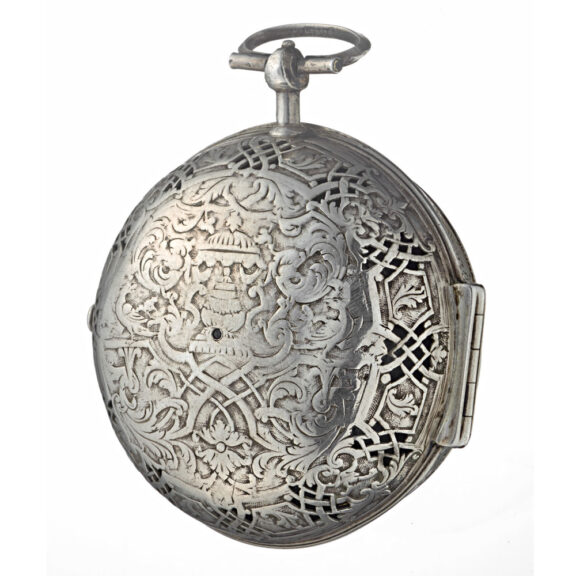 French silver one hand pocket watch with alarm Circa 1700 French silver one hand pocket watch with alarm Circa 1700