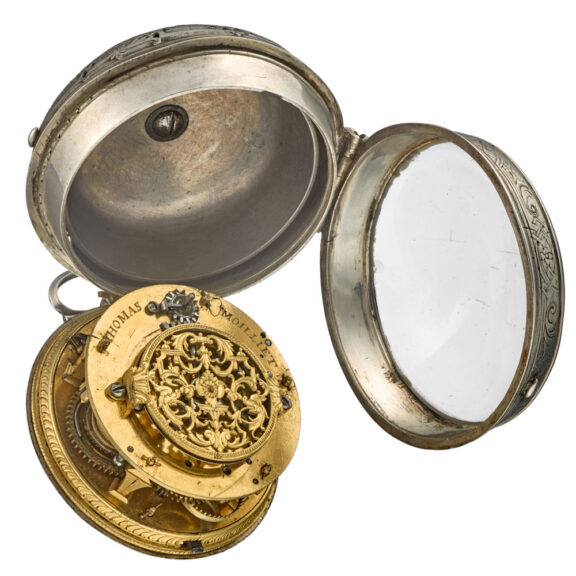 French silver one hand pocket watch with alarm Circa 1700 French silver one hand pocket watch with alarm Circa 1700