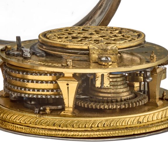 French silver one hand pocket watch with alarm Circa 1700 French silver one hand pocket watch with alarm Circa 1700