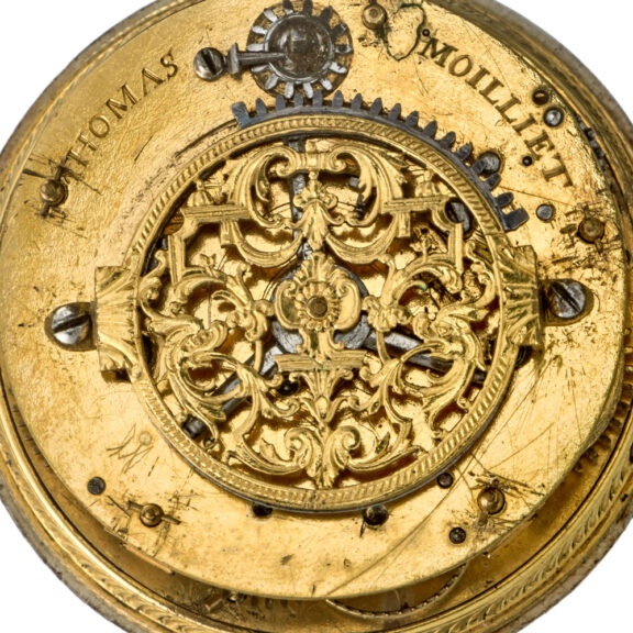 French silver one hand pocket watch with alarm Circa 1700 French silver one hand pocket watch with alarm Circa 1700
