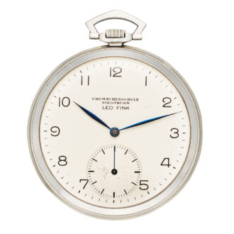 Swiss Soleure horological school stainless steel watch Circa 1935
