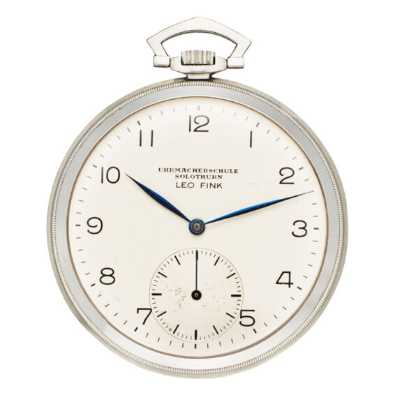 Swiss Soleure horological school stainless steel watch Circa 1935