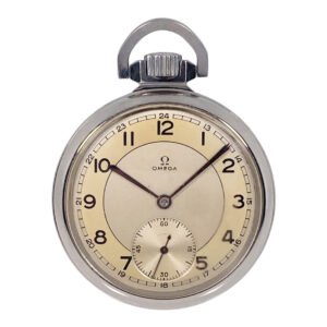 Rare Swiss waterproof pocket watch with two-tone dial Circa 1920