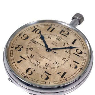 Swiss metal military centre seconds pocket watch Circa 1930