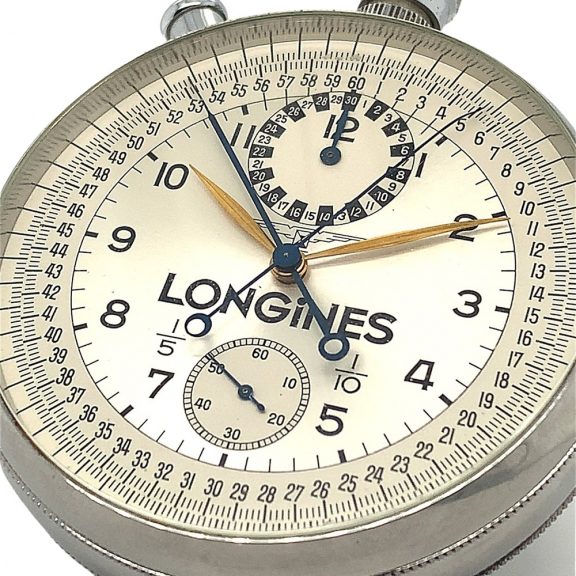 Heavy Swiss precision split-seconds chronograph Circa 1963 Heavy Swiss precision split-seconds chronograph Circa 1963