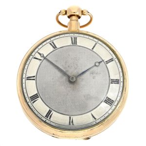 Danish gold quarter repeating cylinder watch Circa 1813