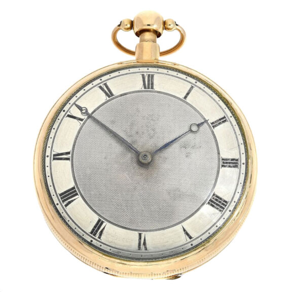 Danish gold quarter repeating cylinder watch Circa 1813