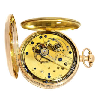 Danish gold quarter repeating cylinder watch Circa 1813